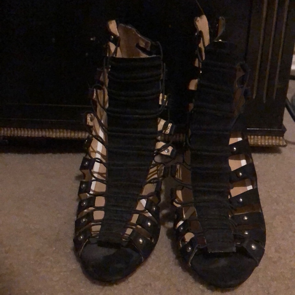 Black Lamb heels